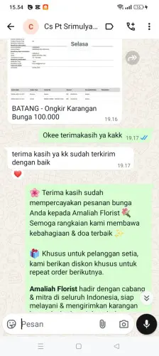 Testimonial Papan Bunga banyumekar
