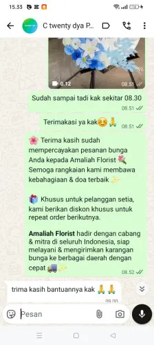Testimonial Standing Flower banyumekar
