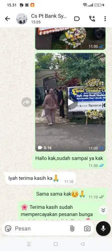 Testimonial Papan Bunga banyumekar